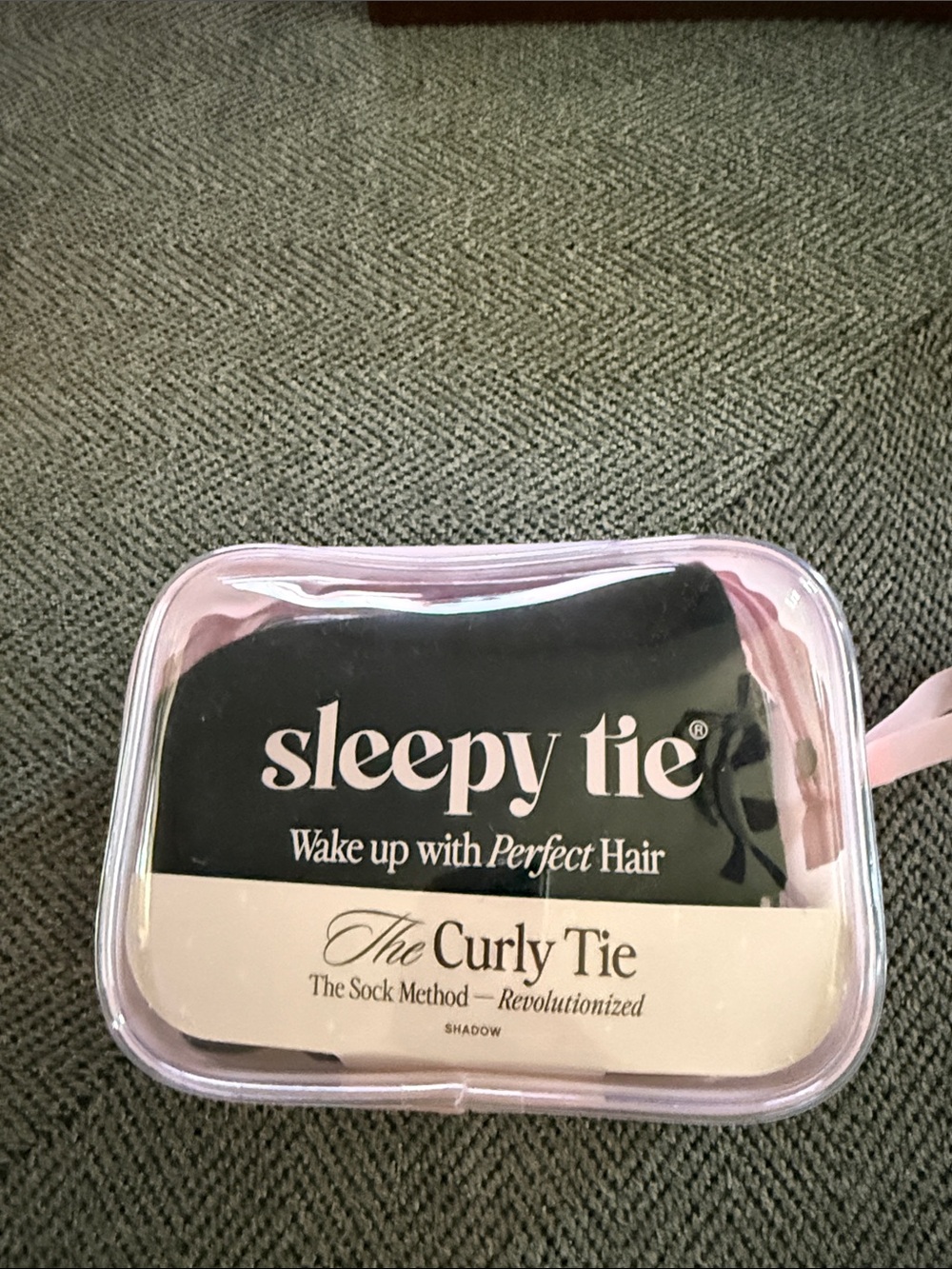 Sleepy Tie The Curly Tie Hair Wrap – Shadow Black